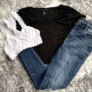 Women’s American Eagle Ribbed Crop Top NWT